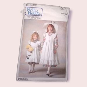 Butterick 5077 7-8-10 Holly Hobbie Kid Dress Uncut Pattern